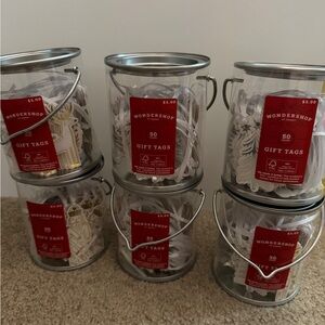$15 bundle! 6 Target Wondershop holiday gift tag sets NWT, 50 in each, ships now